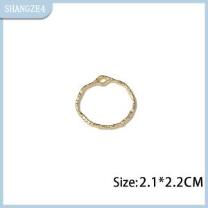 【SHANGZE4】 10pcs hợp kim Hollow khung mở trở lại bezel Mặt dây chuyền hình học quyến rũ đối với DIY trang sức làm bông tai vòng cổ supllies