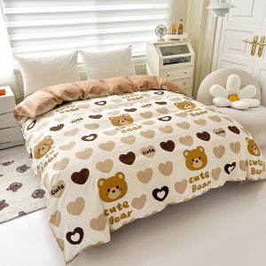 1 Pcs Cute Bear Printed Duvet Cover Soft Skin-friendly Breathable Quilt Covers Comfortable Durable Hidden Zipper Blanket Cover2026