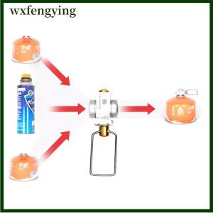 wxfengying ตัวประหยัดก๊าซสำหรับตั้งแคมป์รวมถึงตัวแปลงแก๊สชิฟเตอร์แบบแบนอะแดปเตอร์แปลงถัง