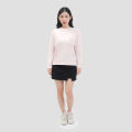Suko Fleece Kerah Bulat Lengan Panjang Kaos Wanita 123409213. 