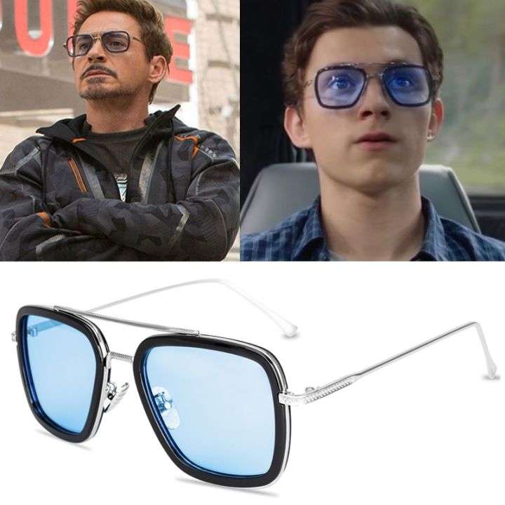 HZP Tony Stark Glasses Men Women Sunglasses Iron man