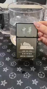 กรณีบุหรี่แบบพกพาโลหะสูบบุหรี่บุหรี่กล่อง 20 ชิ้นความจุผู้ถือยาสูบบุหรี่แพ็คกล่องเก็บผู้ชาย Gadget