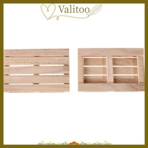 [Valitoo] Mini Wooden Pallet Beverage Coasters for Hot and Cold Drinks Wood Pallet