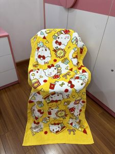 Khăn tắm MJ trơn cao cấp cho bé trẻ em cotton mềm thấm nước mặt bông hoạt hình kt 70x140cm