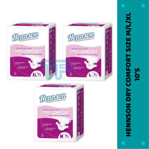 🧑🏼‍🦳HENNSON DRY COMFORT ADULTS DIAPERS TAPE SIZE L/XL 10S🧑🏼‍🦳