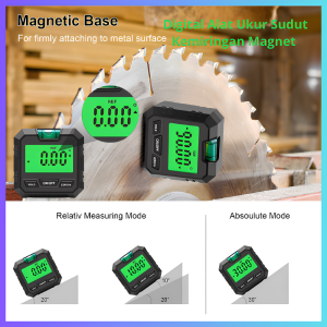 PENGIRIMAN CEPAT COD BESLAND Inclinometer Digital Alat Ukur Sudut Kemiringan Magnet /ALAT UKUR  sudut digital reling tangga bangunan digital derajat canggih murah
