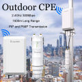 Wavlink Wireless 2.4GHz 300Mbps Long Range Outdoor AP/Repeater CPE Kit for PtP and PtMP Transmission | Point to Point WiFi Bridge | 2*2 MIMO 11dBi Antenna, 1.5km | Passive PoE Powered | Extend WiFi Network | Weatherproof Enclosure. 
