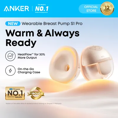 【Free Gift】eufy Wearable Breast Pump S1 Pro - Electric Hands-Free Breast Pump with Heating Technology for Comfortable and Efficient Breastfeeding T8D04