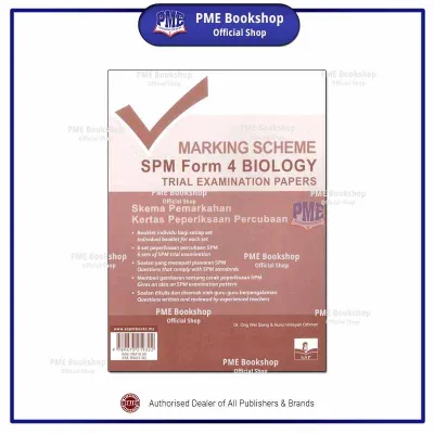 【PME Bookshop】 (2024) SAP Publications: Marking Scheme SPM Form 5 / Pra-SPM Form 4 Trial Examination Papers Book