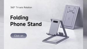 Hagibis Phone Stand Aluminum Cell Phone Adjustable Desk Phone Holder for iPhone 15/16/17 Pro Max SE Tablet Support Mount Stand2026