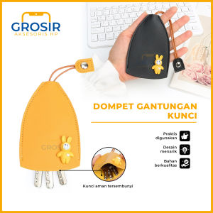 Dompet Gantungan Kunci rumah Tarik tali mini Key Holder Aksesoris Konci mobil motor