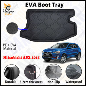 For Mitsubishi ASX 2015 EVA Copolymer Boot Tray Luggage Cargo Trunk Tray Dulang But Kereta 汽车后备箱垫 Waterproof Durable Non-Slip Custom-Fit Easy To Clean Easy Install Temperature Resistant