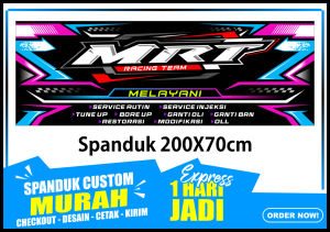 Spanduk BENGKEL Banner BENGKEL Ukuran 200x70cm COD / Spanduk BENGKEL Banner BENGKEL Ukuran 200x70cm COD