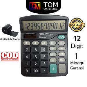 Kalkulator Citizen M-28 12 Digit - Calculator Check Dual Two Power