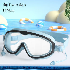 Kids Swimming Gear Silicone Strap AdjustableSwimming Goggles Anti Fog Mata Berenang Kanak Kanak