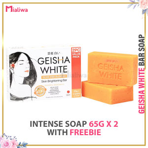 Geisha White Classic Intense Fresh Glow Bar Soap Sabon Pampaputi Exfoliating Moisturizing Facial Body Wash Moisturizer Niacinamide Kojic Collagen Acne Pimples Pores Minimizer Pekas Melasma Scars Blemishes Wrinkles Dark Spots Hydrating Beauty Skin Care