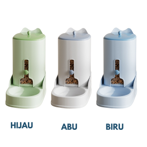 Tempat Makan Kucing Anjing Anti Semut - Pet Feeder Otomatis - Tempat Makan Anjing/Kucing Dispenser Minum Hewan Peliharaan - Pet Water Dispenser Transparan - Automatic Pet Feeder