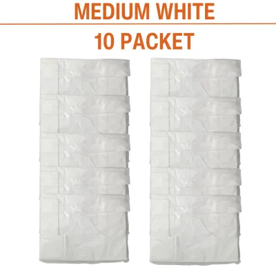 ONS White Plastic Bag BBQ Bag Groceries Bag Trash Bag (10pack)