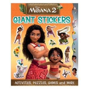 Disney Moana 2 Giant Stickers Book For Kids With Fun Activities Puzzles & Games