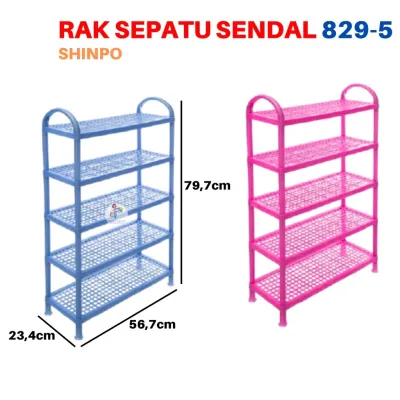 Rak Sepatu Susun 5 Plastik Shinpo 829-5
