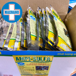 Hộp 50gói AMPI-SULFA 10g chữa bênh dường ruột gia súc chó mèo -MAXNANO - NANOVET