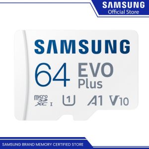 Samsung Evo Plus V10 Nand Class 10 w/ Adapter microSDXC Memory Card | Capacity: 64GB 128GB 256GB 512GB 1TB Micro SD | Samsung SD Card