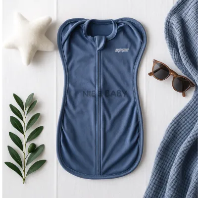 Bedong Bayi Instan Newborn 0–3 Bulan Kantong Tidur sleeping bag sleep sack Terbuka Resleting
