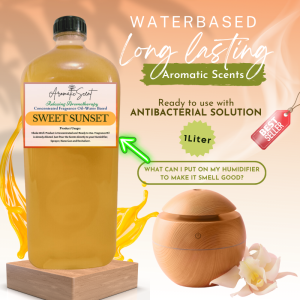 SWEET SUNSET Humidifier Scent Water Based Essential Oil for Humidifier Air Freshener Linen Spray & Revitalizer