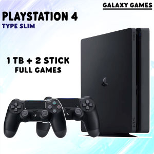 PS 4 TYPE SLIM SONY + HDD 500 GB + 1 TB INCLUDE FULL GAMES