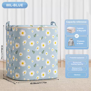 EUNICE Large Capacity Quilt Storage Bag 80-210L Storage Bag Large Size Foldable Laundry Basket Clothes Storage Box For Clothes Quilt Storage Box大容量收纳袋