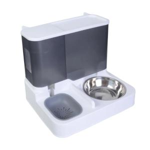 Dung tích lớn Bình rót nước tự động và bát cho Chó mèo container 2in1 Pet tưới nước và cho ăn cung cấp