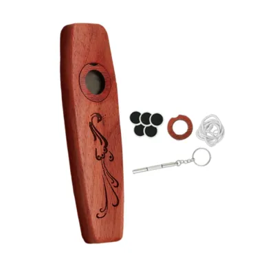 Creative Wooden Kazoo Portable Professional Wind Instrument Talent Show Tool Lightweight Musical Instruments Flutes Music Gift
