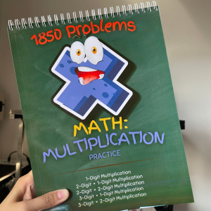 MULTIPLICATION Practice K-6 (90 pages - 1850 problems) - Math Workbook