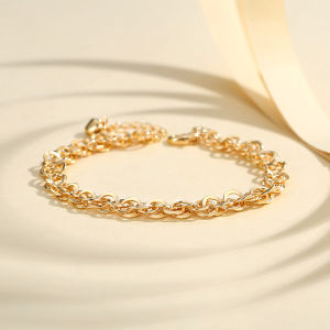 Y563【COD】Gelang Korea Fashion Love Heart Wanita Fashion Hias Berlian imitasi Bangle Liar