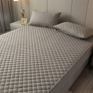 Quilted Mattress Cover Cotton Mattress Pad Fitted Bed Sheet Mattress Protector Garterized Design Bed Cover Mattress Topper