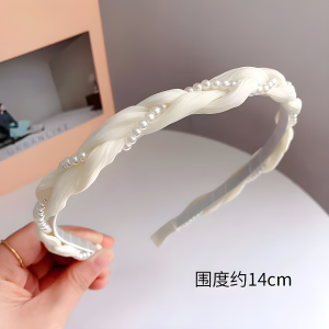 JH Bando wanita fashion korea cantik lucu bondu rambut bandana anak & dewasa mutiara pearl