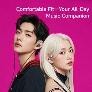 CVJ Vivian In-Ear Monitor Earphones 10mm Dynamic Driver Wired Earbuds HiFi Quality 3.5mm Plug 0.78MM Detachable With Mic Cable