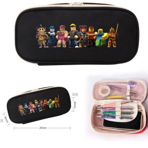 Roblox pencil bag game canvas stationery bag coin purse zipper pencil case student storage bag