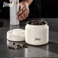 BINCOO Coffee Sealed Jar Press Vacuum to Preserve Fresh Canisters Coffee Storage Tank 304 Stainless Steel Light-proof Storage Tank 400ML/800ML/1200ML. 