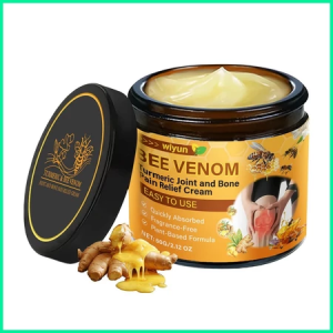 Genuine Bee Venom Joint Care Cream: Nourishes joints (knees wrists) relieves pain and discomfort when applied externally suitable as a body massage cream.