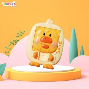 FR-M376 Mainan Edukasi Anak Puzzle Geser Slide 3D Karakter Hewan / Maenan Brain Game Edukasi