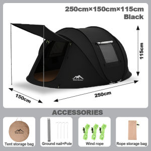 Portable Outdoor Camping Tent Quick Setup | Family Pop Up Tent for Park Beach & Travel