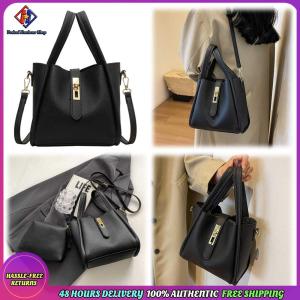 Shoulder Bag for Women Magnetic Closure Crossbody Bag PU Leather with Inner Bag Basket Bag Handbag for Work Travel