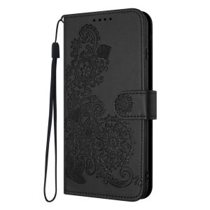 Embossing Flip Case for Tecno Spark Go 1 20 20C Camon 30s 30C 20 Premier Pro 5G Leather Wallet Lucky Flower Card Holders Phone Cover