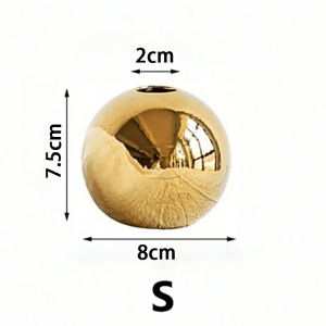 Golden Electroplated Ceramic Plants Flower Vase Decoration