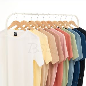 💥 สัมผัสนุ่มสบาย เสื้อยืดคอกลม ผ้า Premium Cotton 100% แบรนด์ BSizeU 19 สี สุดฮิต นุ่มสบาย ไม่ขึ้นขน 1 ราคา