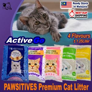 [MALAYSIA STOCK] 1L Pawsitives Premium Clumping Cat Scented Litter Sand Natural Plant Pet Kitten Rabbit Hamster Toilet Pasir Tandas Kucing Tahan Bau Wangi Murah Berbaloi Best Buy Lavender Lemon Apple Rose Dust Free Econimical High Adsorption Odor Free