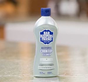 BAR KEEPERS FRIEND Multipurpose Cooktop Cleaner (13 oz) - Liquid Stovetop Cleanser - Safe for Use on Glass Ceramic Cooking Surfaces Copper Brass Chrome and Stainless Steel and Porcelain Sinks disinfect