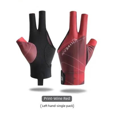 Billiard Gloves Three Finger Anti Slip Breathable Elastic Spandex Left Right Hand Snooker