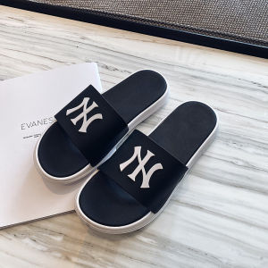 [Free Shipping] Fashionable Versatile Thick-Soled CoupleS Slip-On Sandals Trendy Home Slippers 2025 New Summer WomenS Slippers